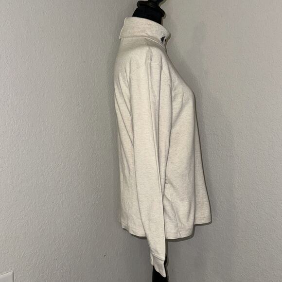 Croft & Barrow Top Women Medium Ivory Embroidered Turtleneck Christmas theme - Picture 3 of 8